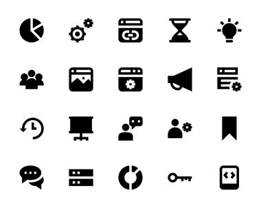 Web Tasarım ve geliştirme vektör simgeler 7