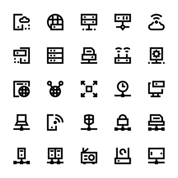 Icônes vectorielles de technologie réseau 2 — Image vectorielle