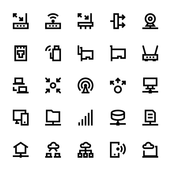 Tecnología de red Vector Iconos 3 — Archivo Imágenes Vectoriales