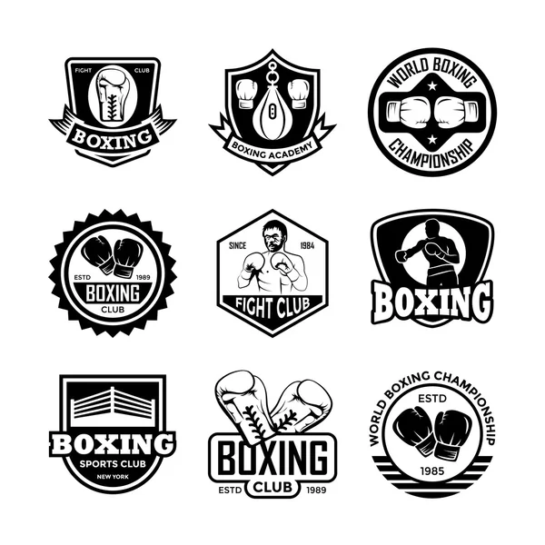 Iconos de Vector de Boxeo 6 — Vector de stock