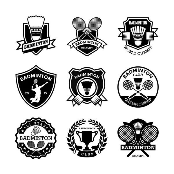 Badminton Vector Icons 1 — Stock Vector