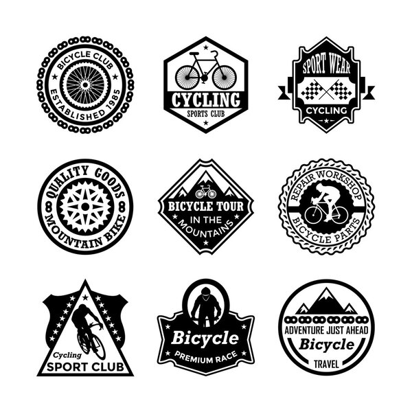 Велосипедные векторные иконы 10
