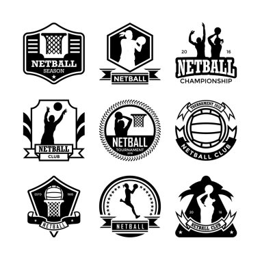 Netball Vektör Simgeleri 24