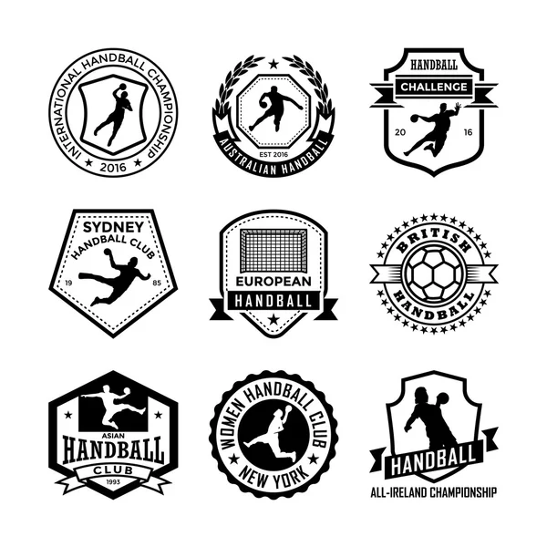 Iconos de vectores de balonmano 19 — Vector de stock