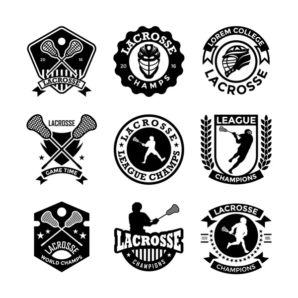 Lacrosse vector pictogrammen 22 — Stockvector