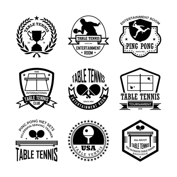 Table-tennis Vector Icons 33 — Stock Vector