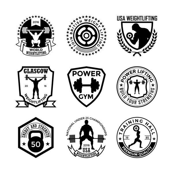 Weightlifting Vector Icons 37