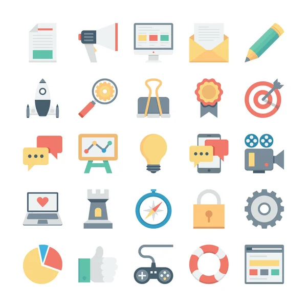 Digitale Marketing Vector Icons 1 — Stockvector