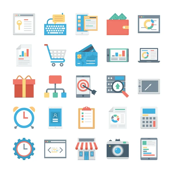 Digitale Marketing Vector Icons 3 — Stockvector