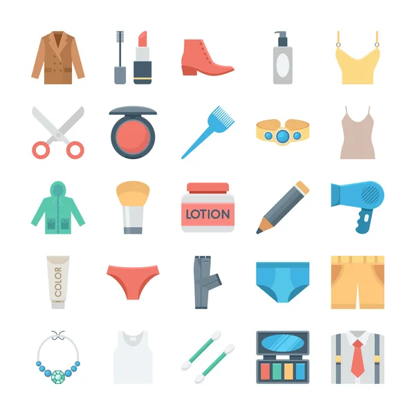 Mode et vêtements Icônes vectorielles 2 — Image vectorielle