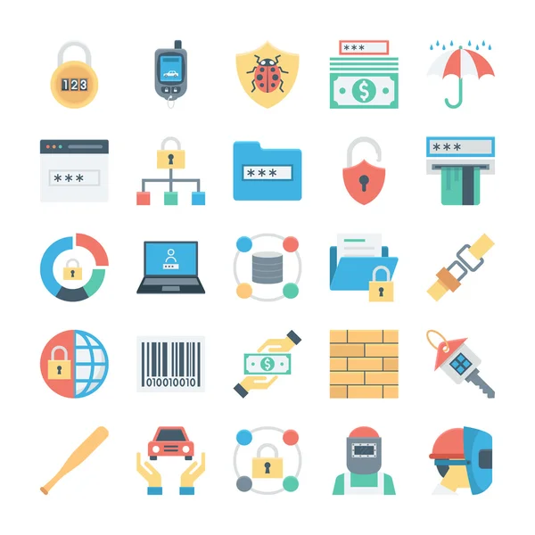 Crime and Security Vector Icons 6 — Stock Vector