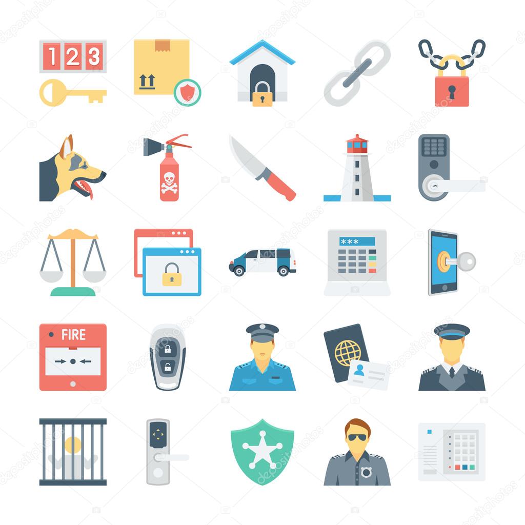 Crime and Security Vector Icons 5