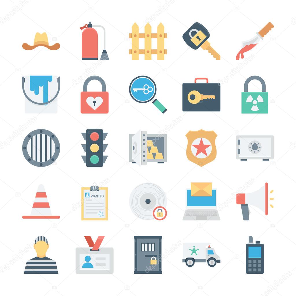 Crime and Security Vector Icons 7