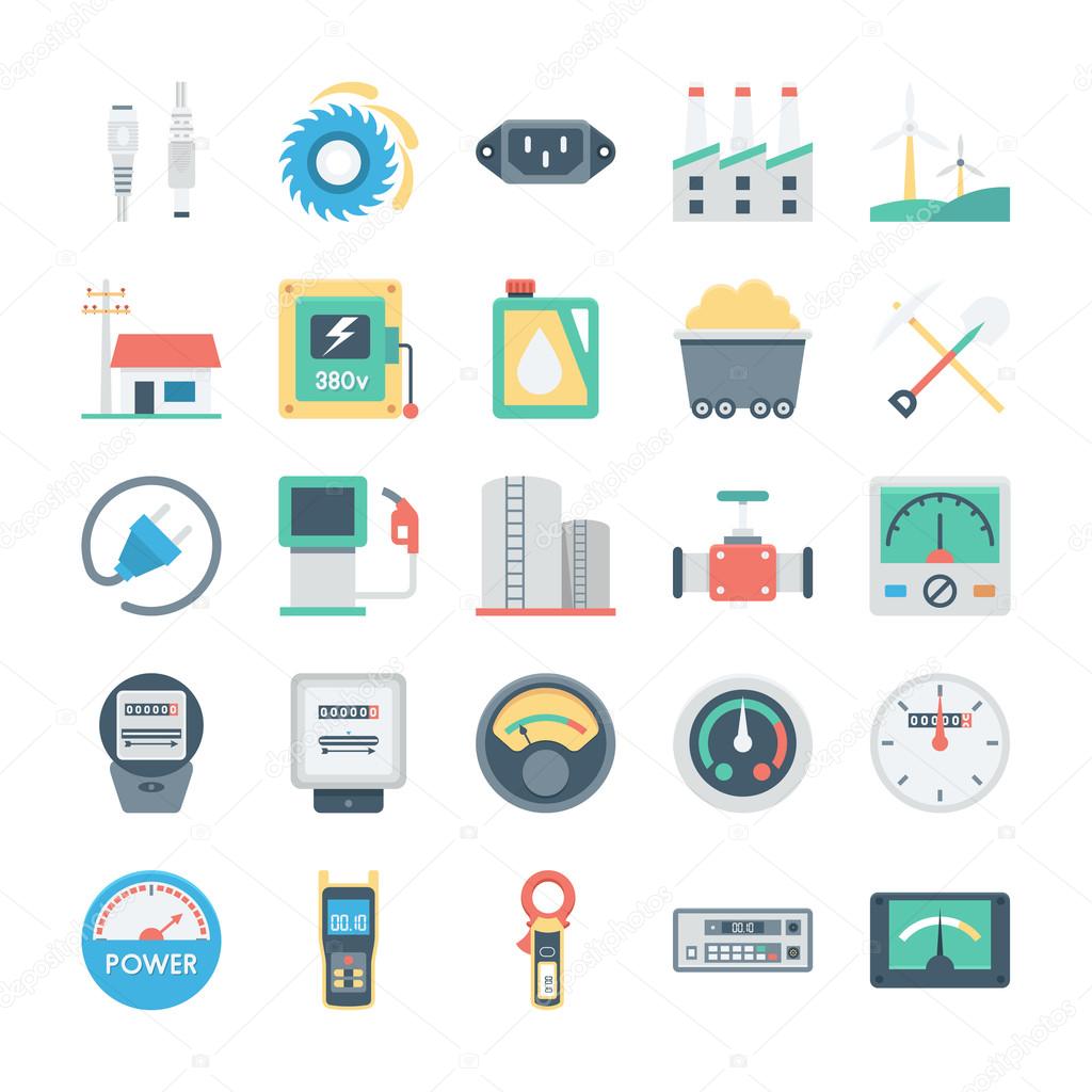 Energy and Power Vector Icons 6
