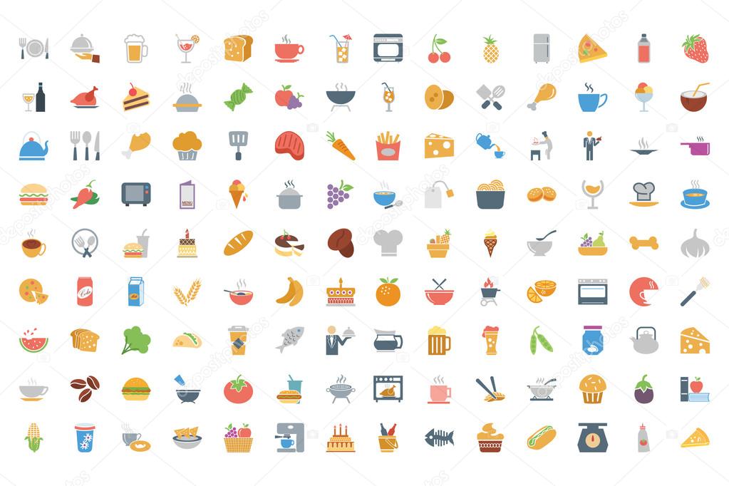 Food Colored Icons