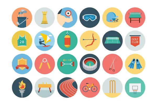 Sports Flat Icons - Vol 3 — Stock Vector