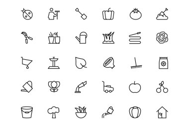 Gardening Line Icons 2