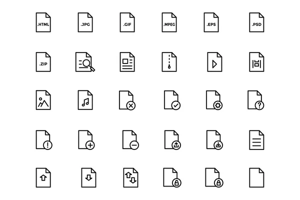 Filer och mappar 3 — Stock vektor