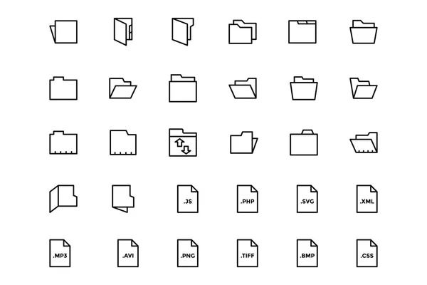 Archivos y carpetas 2 — Archivo Imágenes Vectoriales