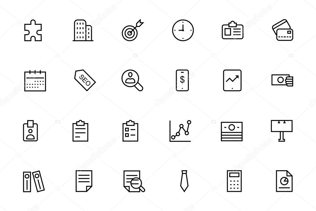 Business and Finance Line Icons 2