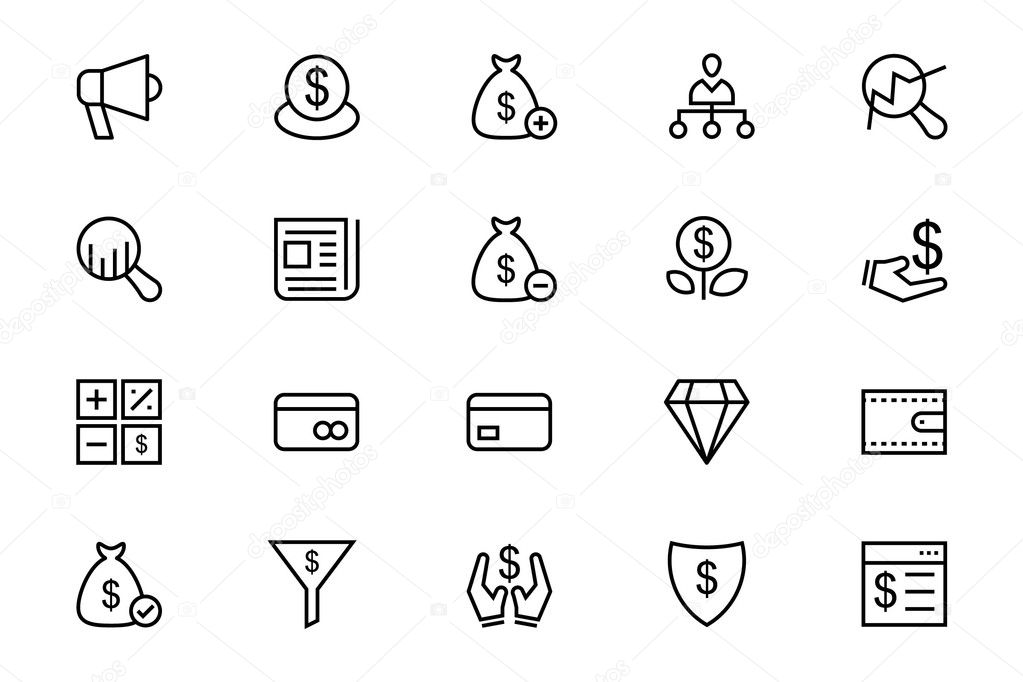 Business and Finance Line Icons 7