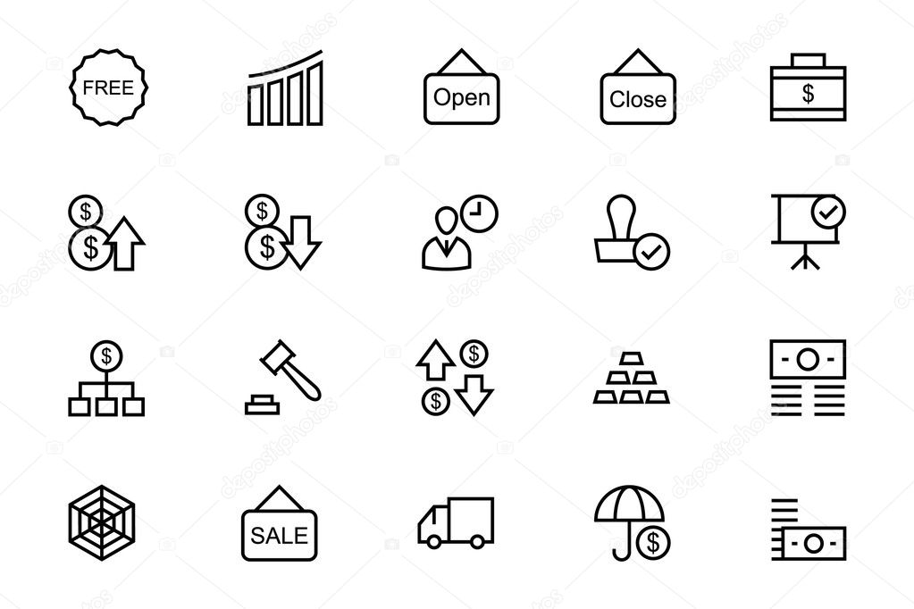 Business and Finance Line Icons 6