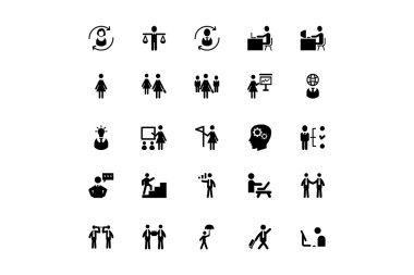 İnsan kaynakları vektör simgeler 3