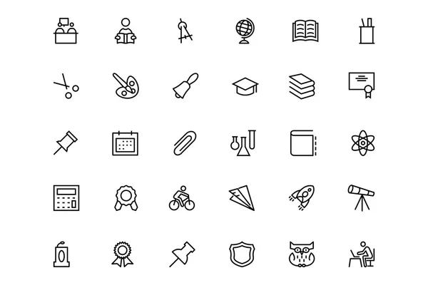 学校と教育行ベクトル アイコン 2 — ストック写真