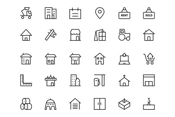建設行ベクトル アイコン 3 — ストック写真