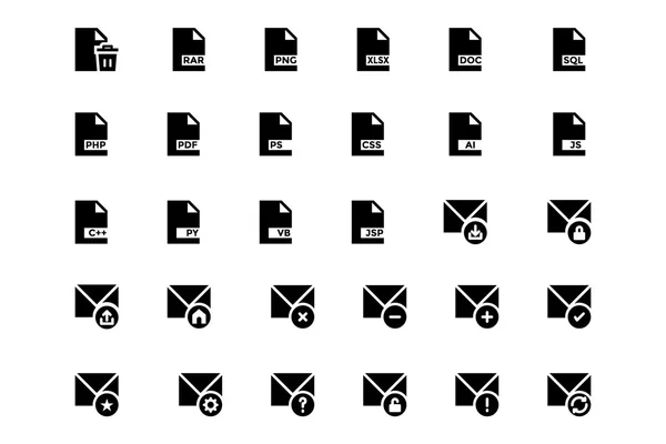 Documentos Vector Iconos 2 —  Fotos de Stock