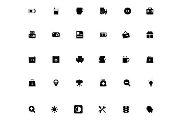 Mini iconos vectoriales 19 — Foto de Stock