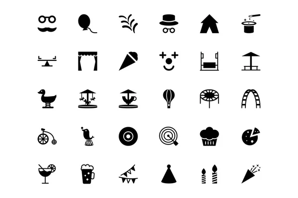 Carnaval Vector Icons 3 — Stockvector