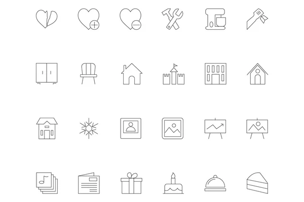 Iconos de línea 15 — Vector de stock