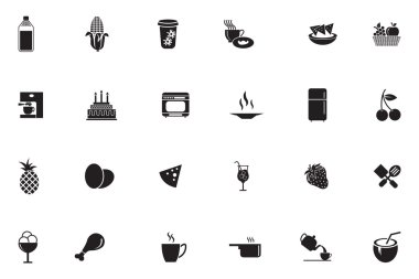 Gıda vektör simgeler 4