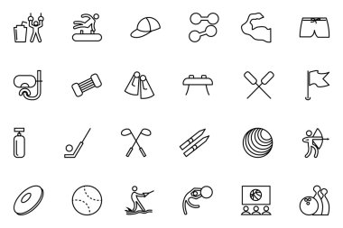 Spor vektör hat simgeler 6