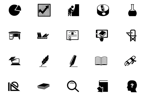 Iconos vectoriales de educación 5 — Vector de stock