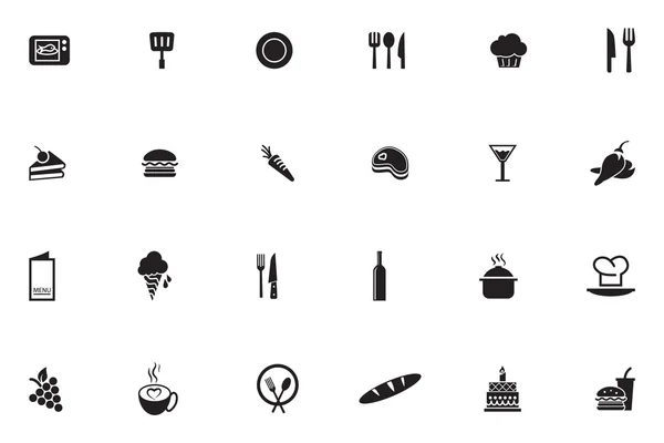 Iconos de vectores de alimentos 2 — Vector de stock