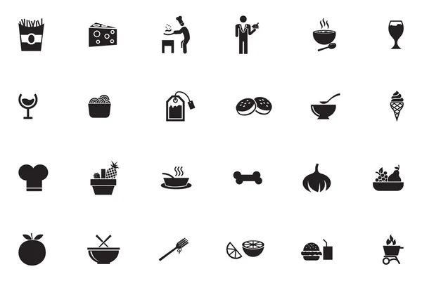 Iconos de vectores de alimentos 5 — Vector de stock