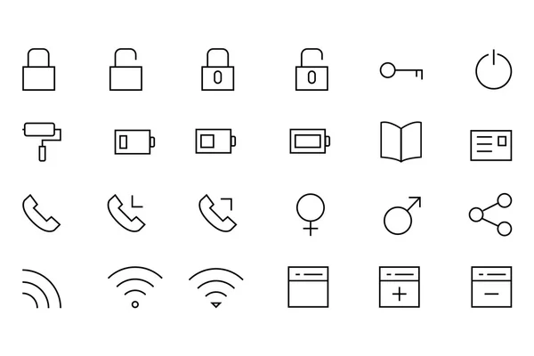 IOS и Android Vector Icons 2 — стоковый вектор