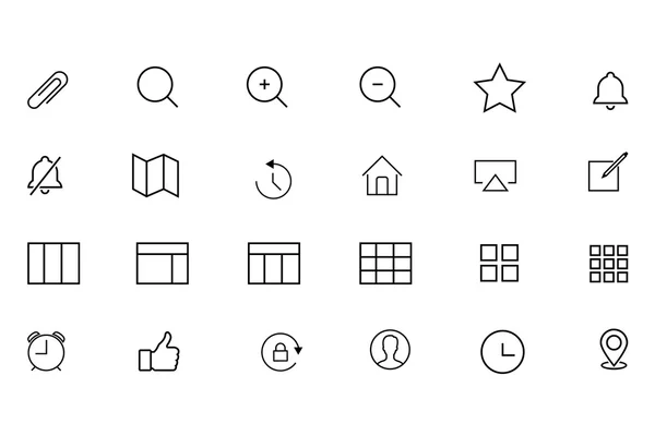 IOS и Android Vector Icons 6 — стоковый вектор