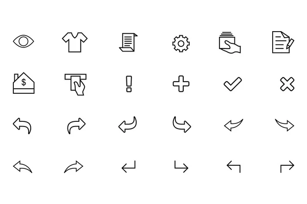 IOS и Android Vector Icons 9 — стоковый вектор