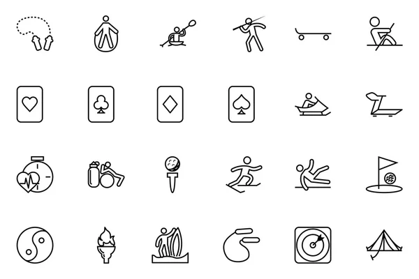 Sports Vector Line Icons 5 — Stock Vector