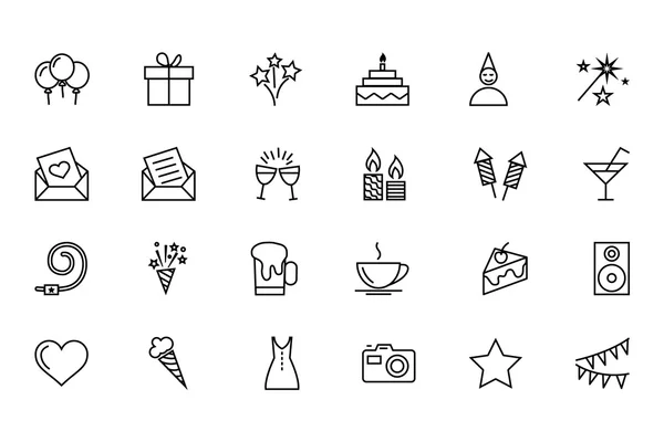 Parti ve kutlama vektör simgeler 1