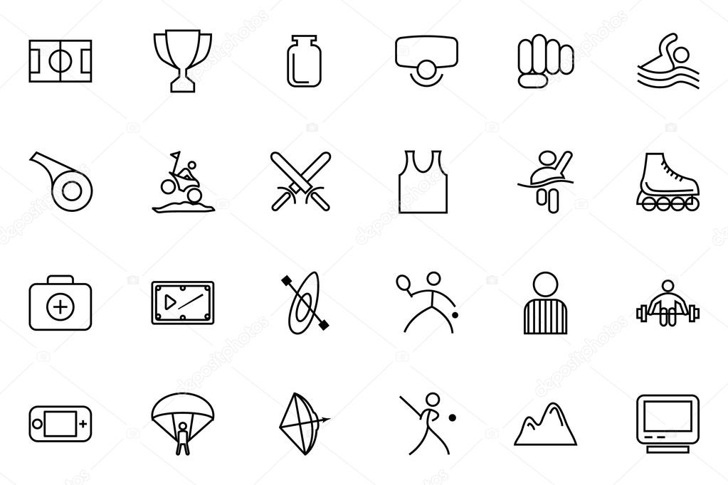 Sports Vector Line Icons 3