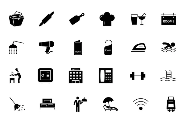 Hotel en Restaurant Vector Icons 2 — Stockvector