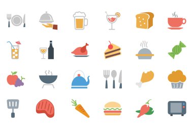 Food Colored Vector Icons 1 clipart