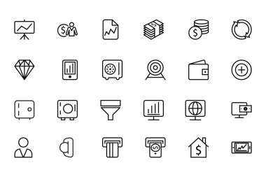 Finans satır simgeler 3