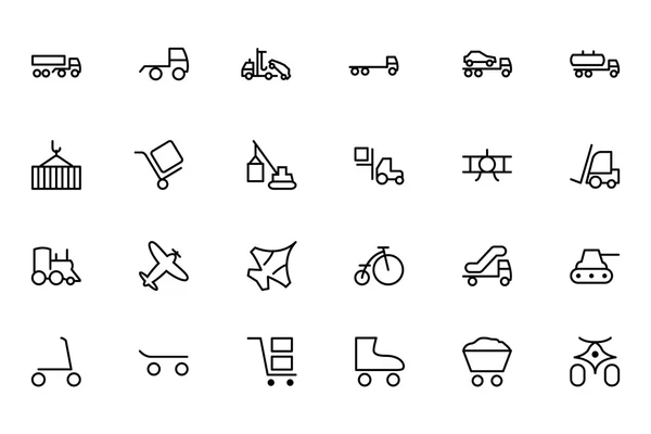 Transport Line Vector Icons 3 — Stock Vector