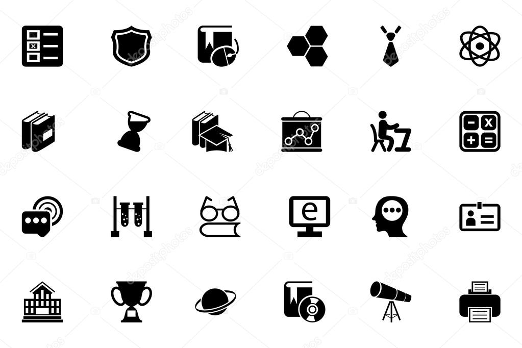 School and Education Vector Icons 3