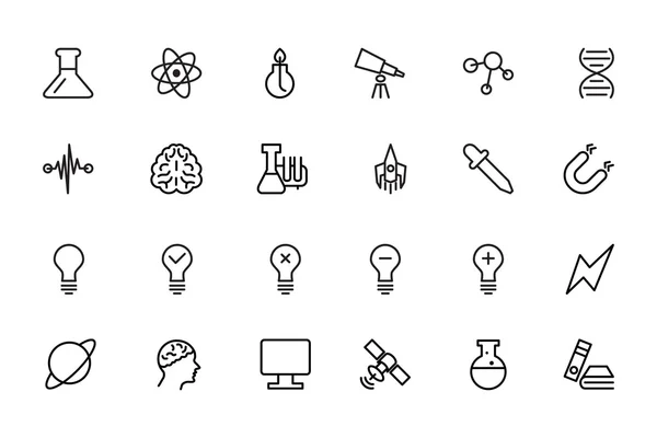 Wetenschap lijn Vector Icons 1 — Stockvector